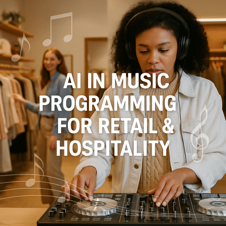 AI music programming for retail and hospitality